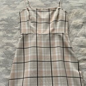 Aritzia Wilfred plaid dress